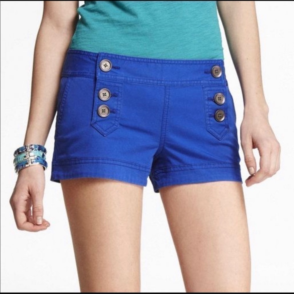Express Royal Blue Sailor Shorts